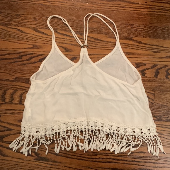 Forever 21 boho white lace detailed tank top - Picture 2 of 5
